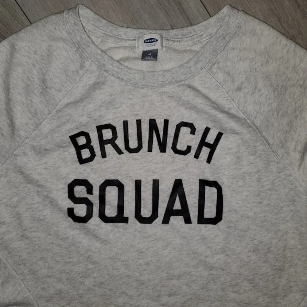 Old Navy girls Gray Long Sleeve Pullover Sweatshirt Size M